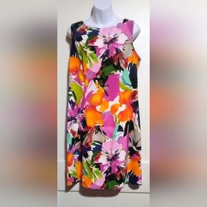 🛍️ BUNDLE ONLY 🛍️Alyx Floral Midi Dress in Pink, Orange, Green, Black